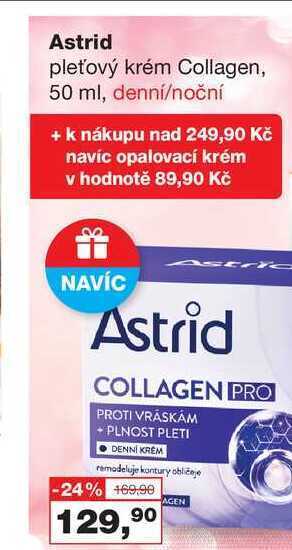 Barvy a laky drogerie Astrid pleťový krém collagen, 50 ml nabídka