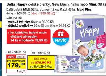 Barvy a laky drogerie Bella happy dětské plenky nabídka