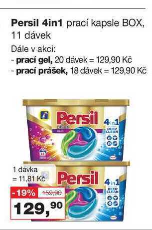 Ráj drogerie Persil 4in1 prací kapsle box, 11 dávek nabídka