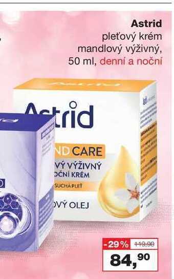 Ráj drogerie Astrid pleťový krém mandlový výživný, 50 ml nabídka