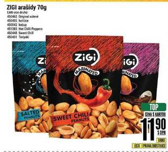 Tamda Foods Zigi arašídy 70g nabídka