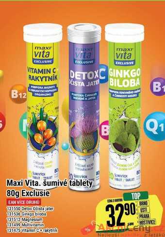 Tamda Foods Maxi vita. šumivé tablety 80g exclusie nabídka