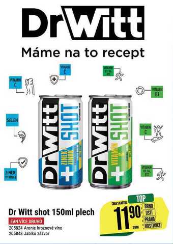 Tamda Foods Dr witt shot 150ml plech nabídka