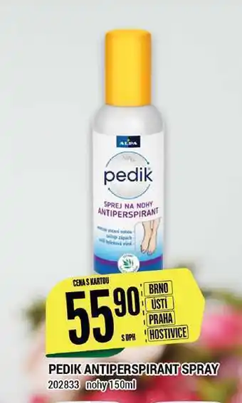 Pedik antiperspirant spray 150 ml