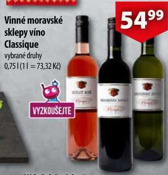 Moravské sklepy víno, 0,75 l