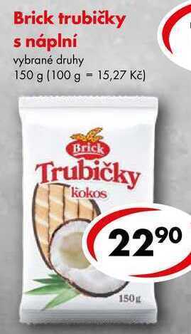 CBA Brick trubičky s náplní, 150 g nabídka