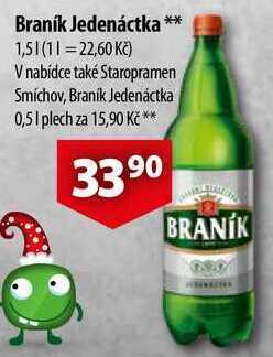 CBA Braník jedenáctka, 1,5 l nabídka