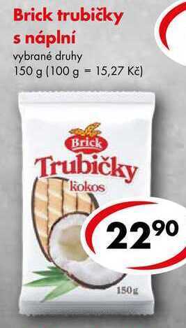 CBA Brick trubičky s náplní, 150 g nabídka