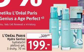 Rossmann L'oréal paris hydra genius hydratační pleťový gel, 70 ml nabídka