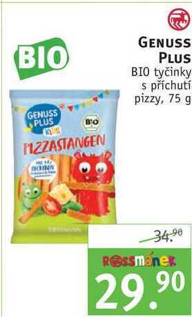 Rossmann Genuss plus bio tyčinky s příchutí pizzy, 75 g nabídka