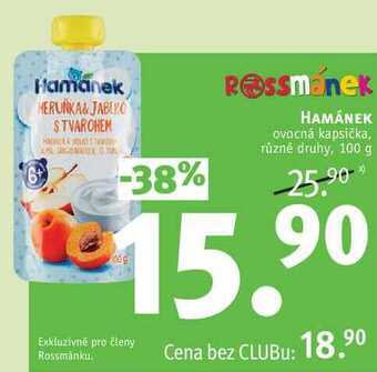 Rossmann Hamánek ovocná kapsička, 100 g nabídka