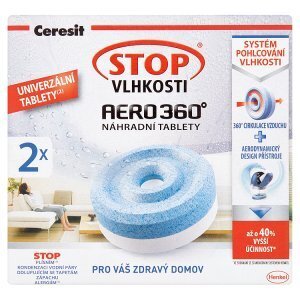 Rossmann Ceresit stop vlhkosti aero 360° náhradní tablety 2 x 450g nabídka