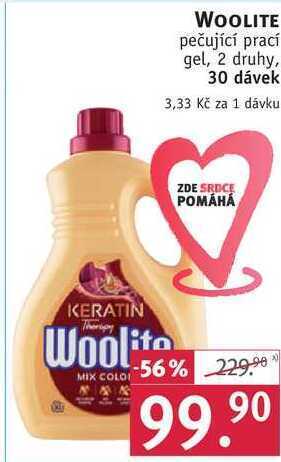 Rossmann Woolite pečující prací gel, 30 dávek nabídka