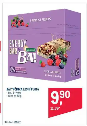 Ba! tyčinka lesní plody 40 g