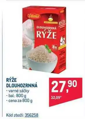Makro Rýže dlouhozrnná 800 g nabídka