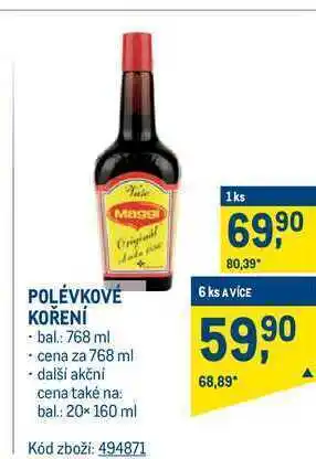Makro Polévkové koření 768 ml nabídka