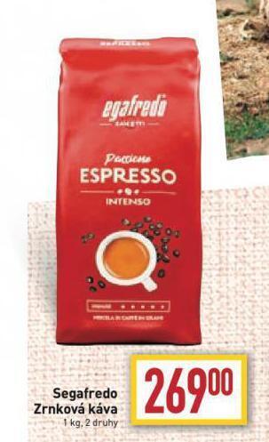 Billa Káva segafredo nabídka