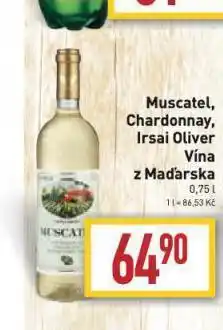 Billa Víno muscatel nabídka