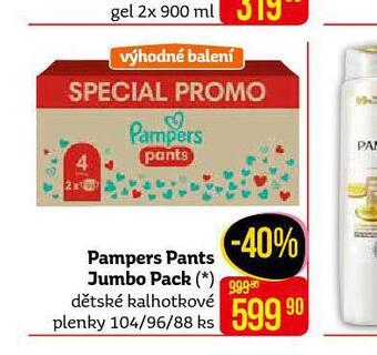 Teta Pampers dětské plenky nabídka
