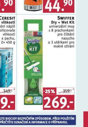Rossmann Swiffer dry + wet kit nabídka