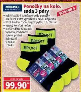 Norma Ponožky na kolo, sada 3ks nabídka