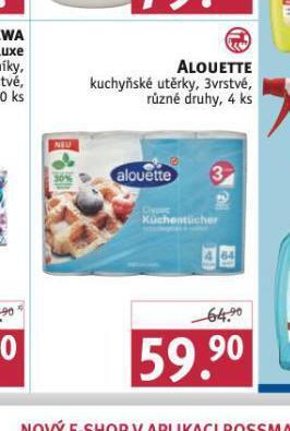 Rossmann Alouette kuchyňské utěrky nabídka