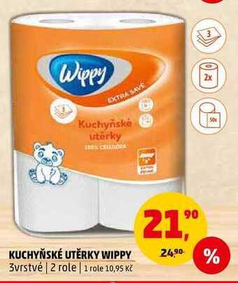 Penny Market Kuchyňské utěrky wippy, 2 role nabídka