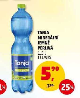 Penny Market Tanja minerální jemně perlivá, 1,5 l nabídka