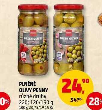 Penny Market Plněné olivy penny, 220 g nabídka