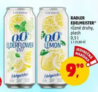 Penny Market Radler edelmeister, 0,5 l nabídka