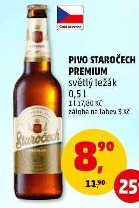 Penny Market Pivo staročech premium, 0,5 l nabídka