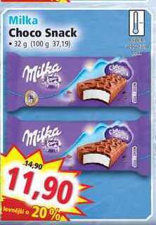 Norma Milka choco snack 32 g nabídka