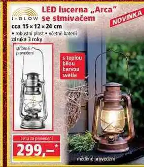 Norma Led lucerna „arca" se stmívačem nabídka