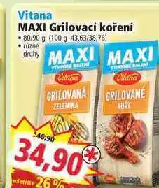 Norma Vitana maxi grilovací koření 80/90 g nabídka