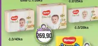 Prima Drogerie Huggies elite 40ks nabídka