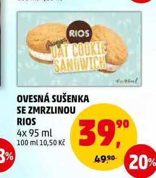 Penny Market Ovesná sušenka se zmrzlinou rios, 4x 95 ml nabídka