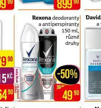 Teta Rexona deodorant nabídka