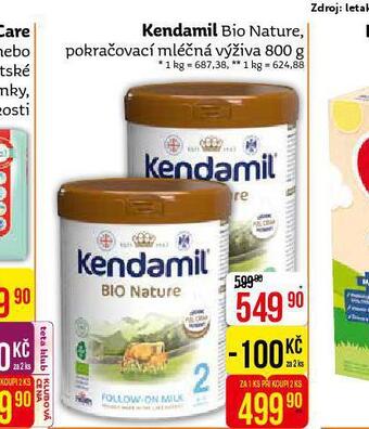 Teta Kendamil bio nature nabídka