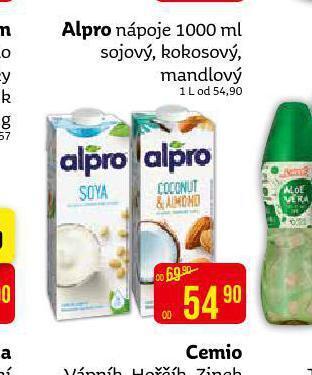 Teta Alpro nápoje nabídka
