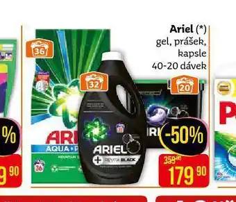 Teta Ariel gel, prášek nabídka