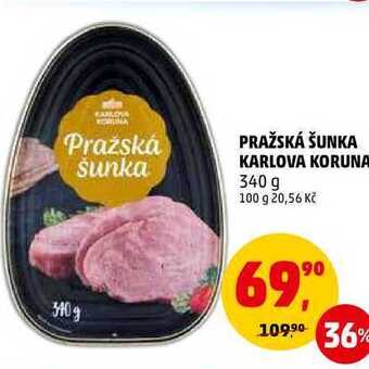 Penny Market Pražská šunka karlova koruna, 340 g nabídka