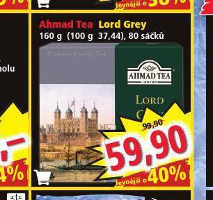 Norma Ahmad tea lord grey nabídka