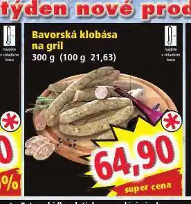 Bavorská klobása na gril