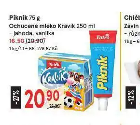 Žabka Ochucené mléko kravík nabídka