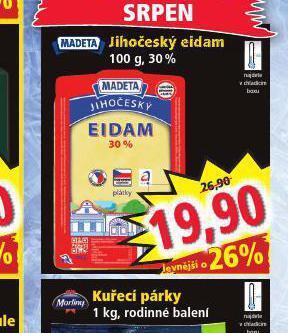 Norma Jihočeský eidam 30% nabídka