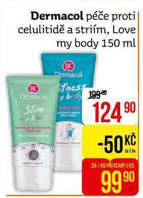 Teta Dermacol péče proti celulitidě a striím, love my body 150 ml nabídka