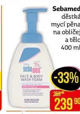 Teta Sebamed děstká mycí pěna na obličej a tělo 400 ml nabídka