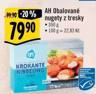 Albert Ah obalované nugety z tresky, 350 g nabídka