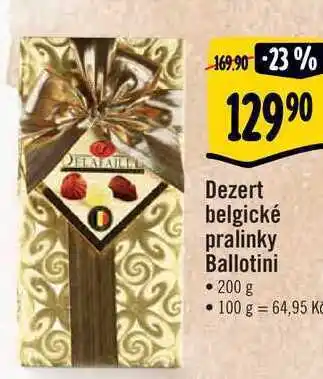 Albert Dezert belgické pralinky ballotini, 200 g nabídka