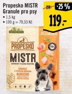Propesko mistr granule pro psy, 1,5 kg